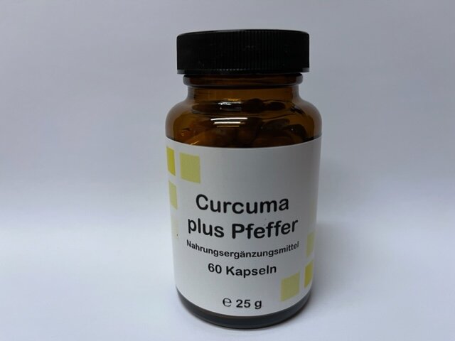 Curcuma(Bio) plus schwarzer Pfeffer (+Curcuminoide) Kps., 20,00