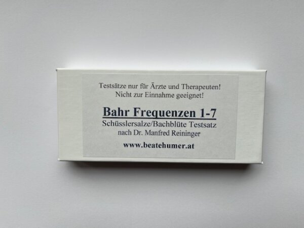 Bahr Frequenzen 1-7 Testsatz