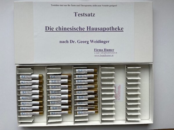 Die chinesische Hausapotheke Testsatz nach Dr. Georg Weidinger